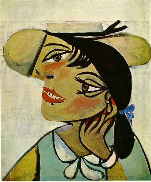 Pablo Picasso Painting Portrait Of Woman In D'Hermine Pass Olga